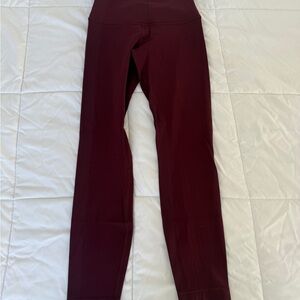 lululemon Align Burgundy Leggings